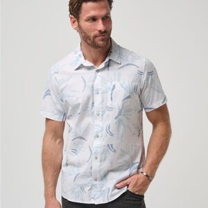 TravisMathew "The Thick Of It" short-sleeve button-up shirt - XL